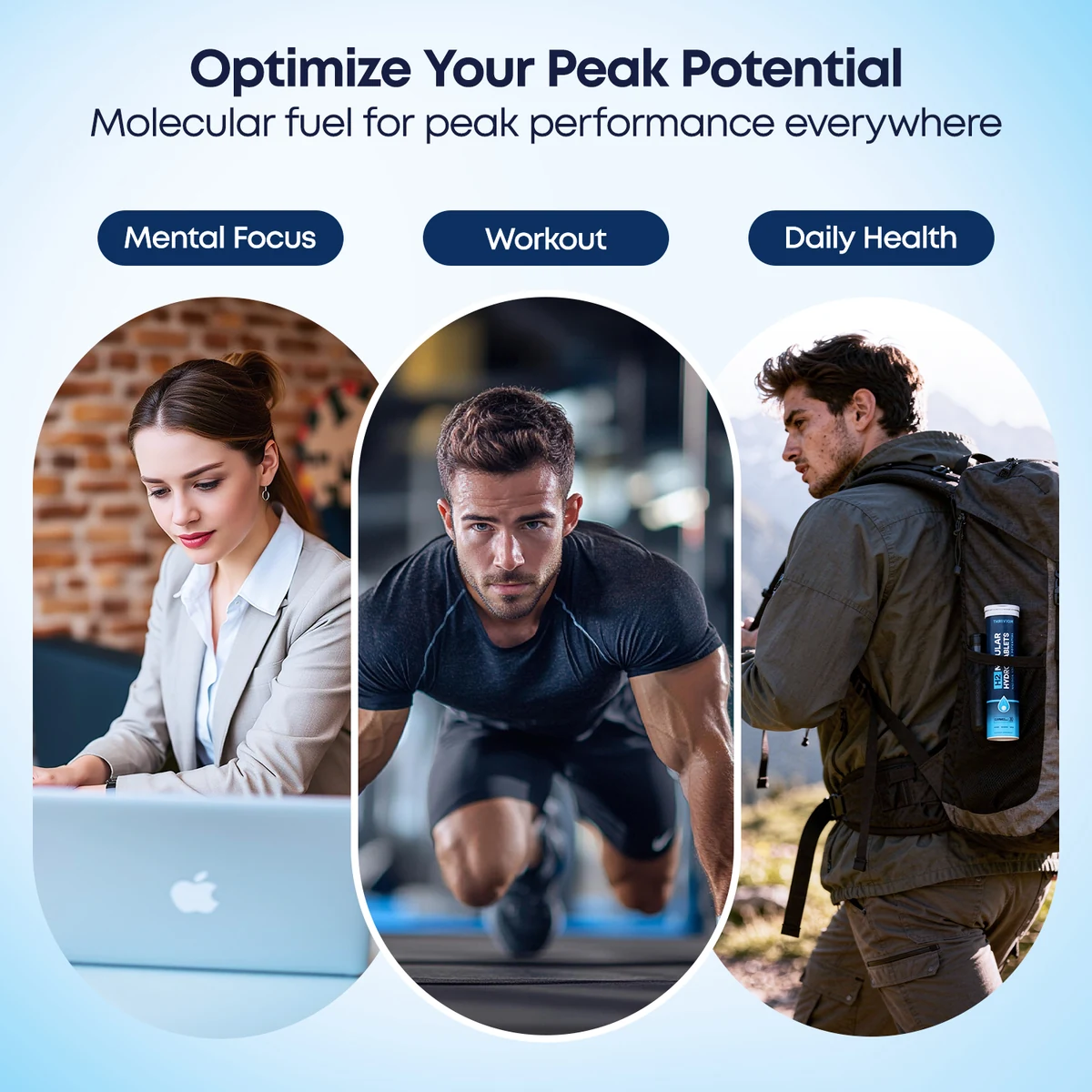 Peak potential: the tablets in an everyday setting.