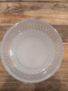 Same tablet fully dissolved into a cloudy hydrogen water solution moments later